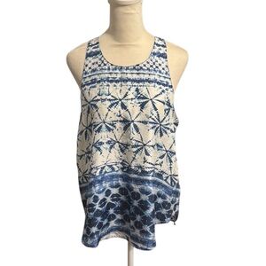 RORY BECA boho tie-dye silk tank top